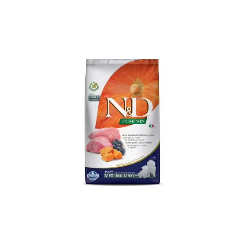 N&D Pumpkin Lamb & Blueberry Puppy Medium & Maxi 2.5 KG - Dry Dog Food