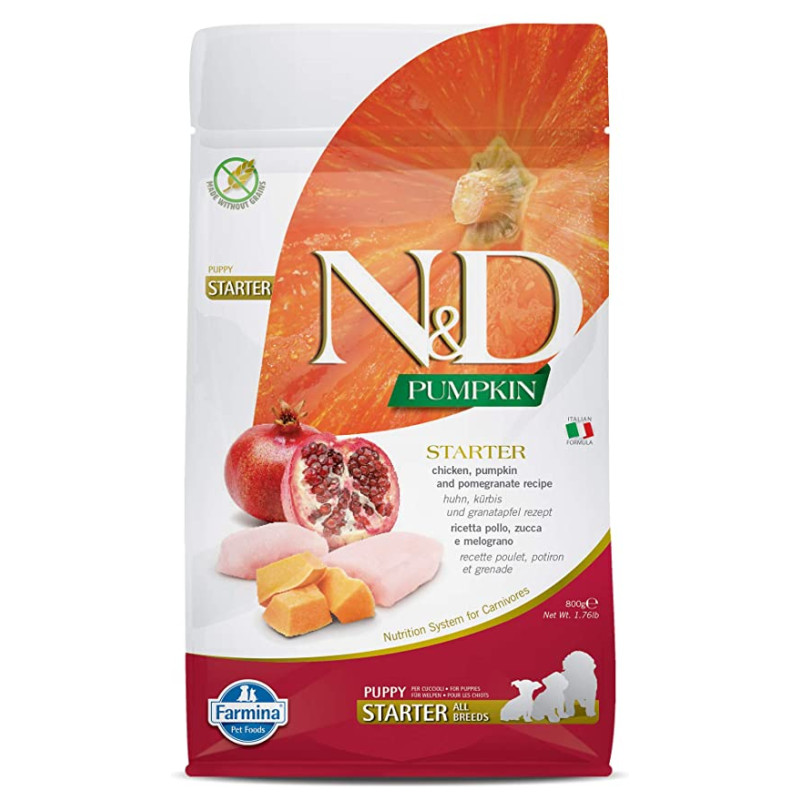 N&D Pumpkin Chicken &  Pomegranate Starter Puppy 800 gm - Dry Dog Food