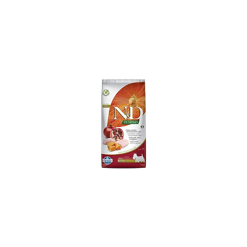 N&D Pumpkin Chicken & Pomegranate Adult Mini 7 KG - Dry Dog Food