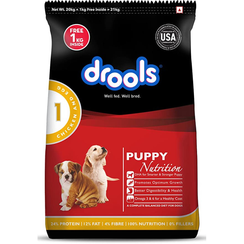 Drools Chicken & Egg Puppy 20 Kg - Dry Dog Food