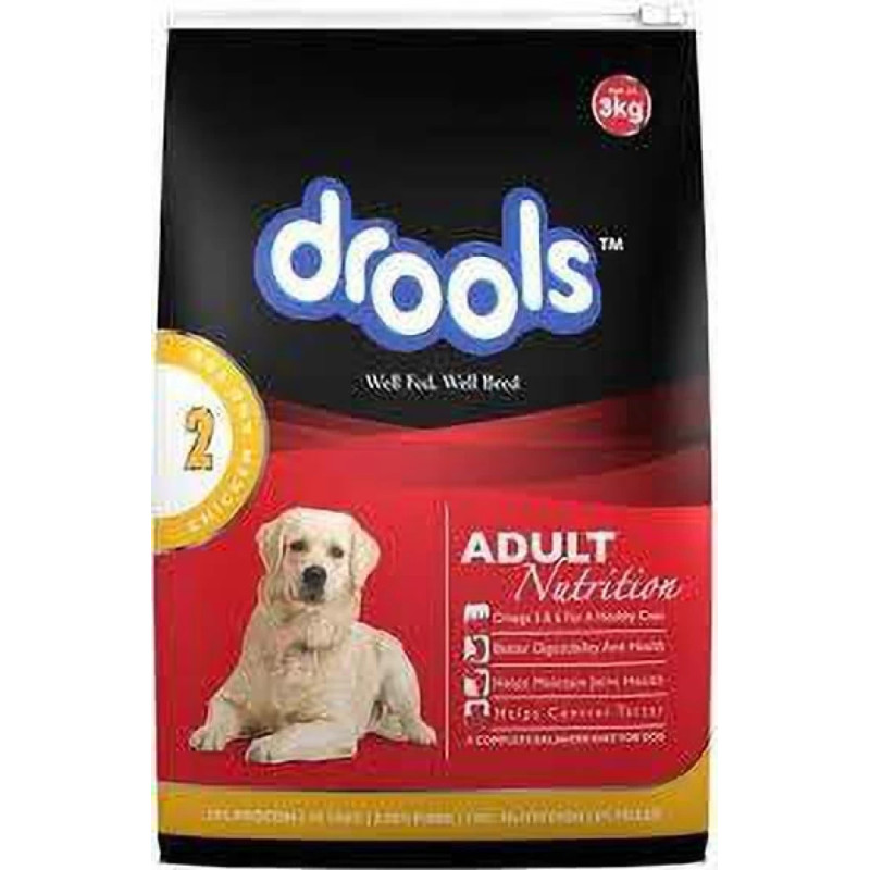 Drools Chicken & Egg Adult 3 Kg - Dry Dog Food