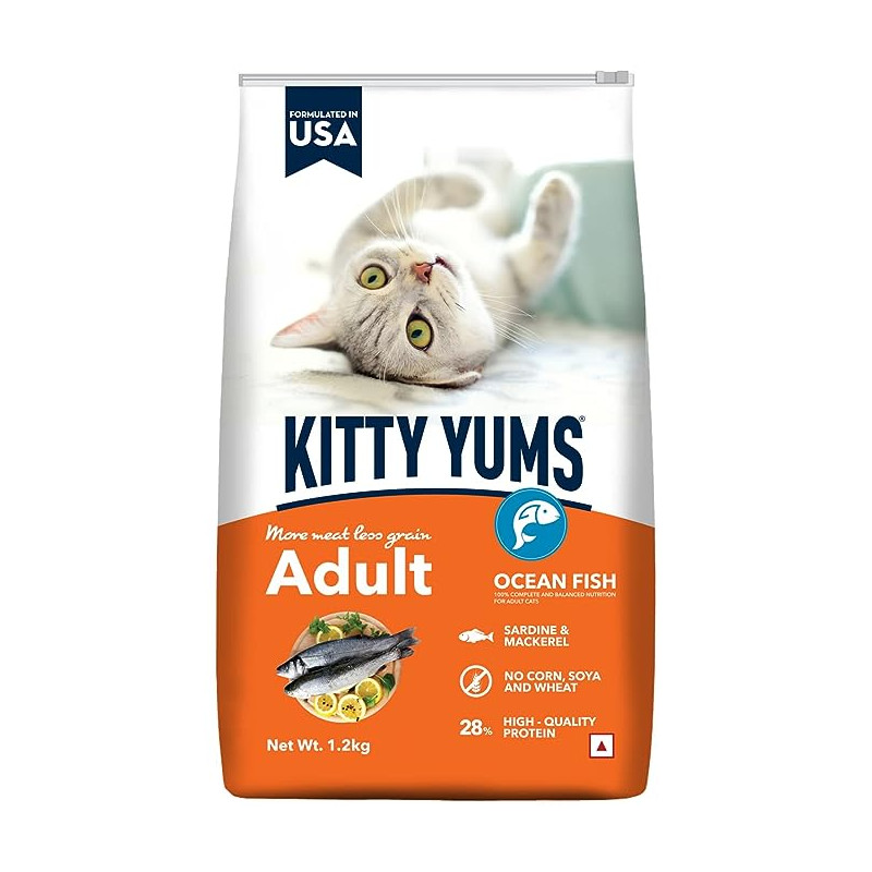 Kitty Yums Adult Ocean Fish 1.2 Kg