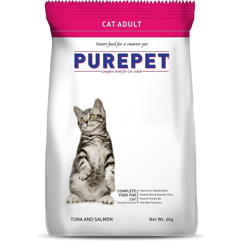 PurePet Cat Adult Tuna & Salmon 6 Kg