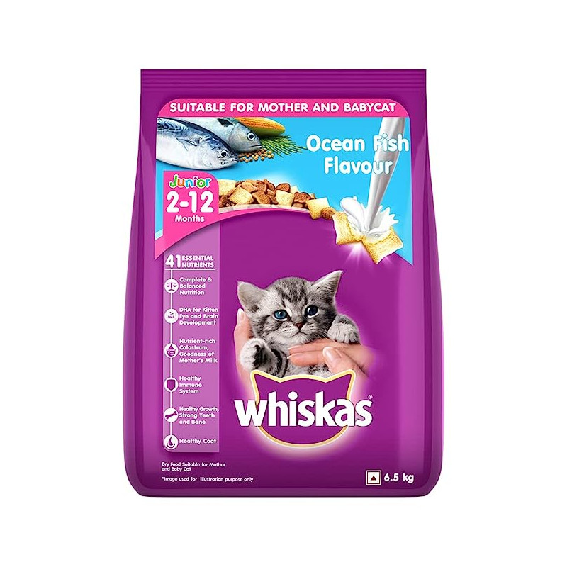 Whiskas Junior Ocean Fish 6.5 KG - Dry Food