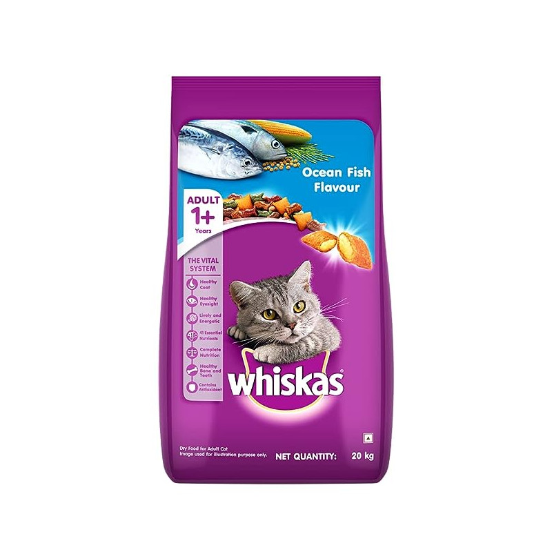 Whiskas Adult Ocean Fish 20 KG - Dry Food