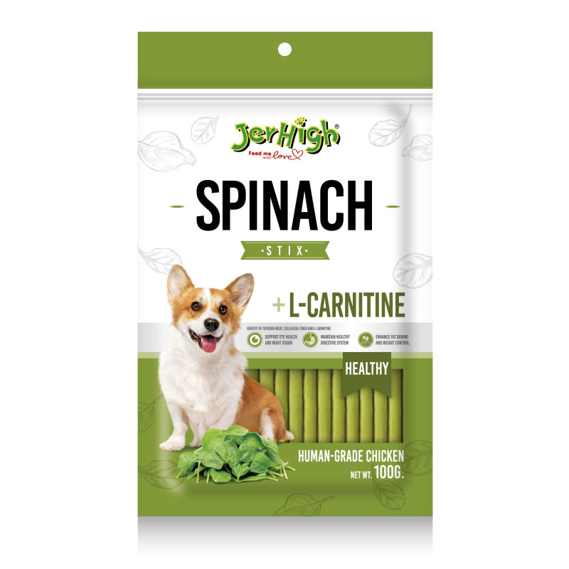 JerHigh Spinach Stix 100 Gm