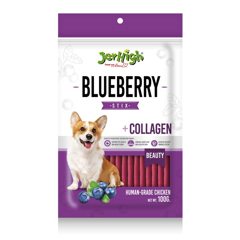 JerHigh Blueberry Stix 100 Gm Pack of 2