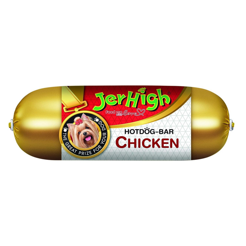 JerHigh Hot Dog Bar Chicken Meat 150 Gm Pack of 2