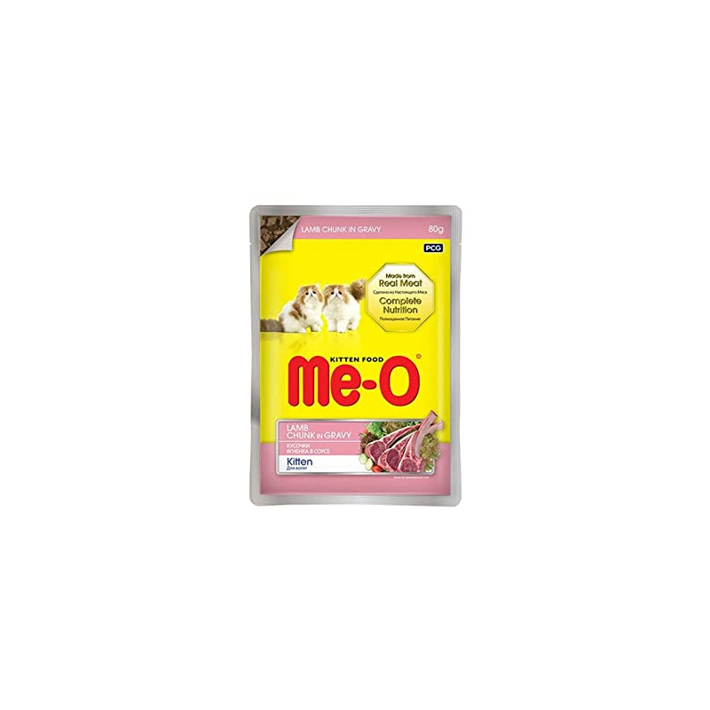 Me-O Kitten lamb 80 gm Pack of 12 - Dry Food