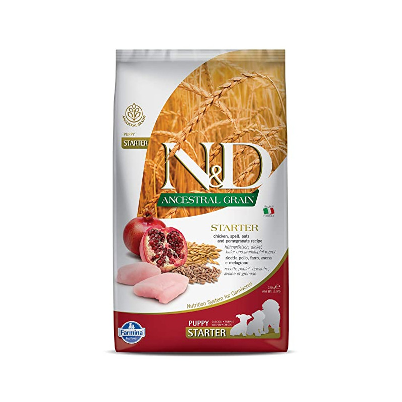 N&D A Grain Chicken & Pomegranate Starter Puppy 12 KG - Dry Dog Food