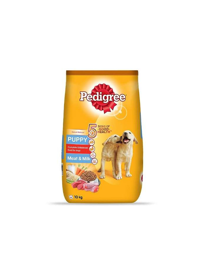 Pedigree Puppy Dry Dog Food Meat & Milk 10 KG