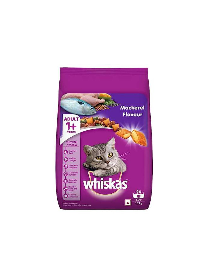 Whiskas Adult Mackerel 1.2 KG - Dry Food