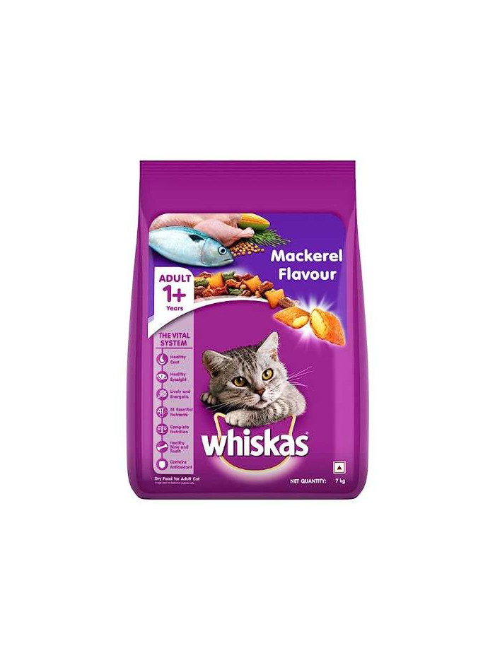 Whiskas Adult Mackerel 7 KG - Dry Food