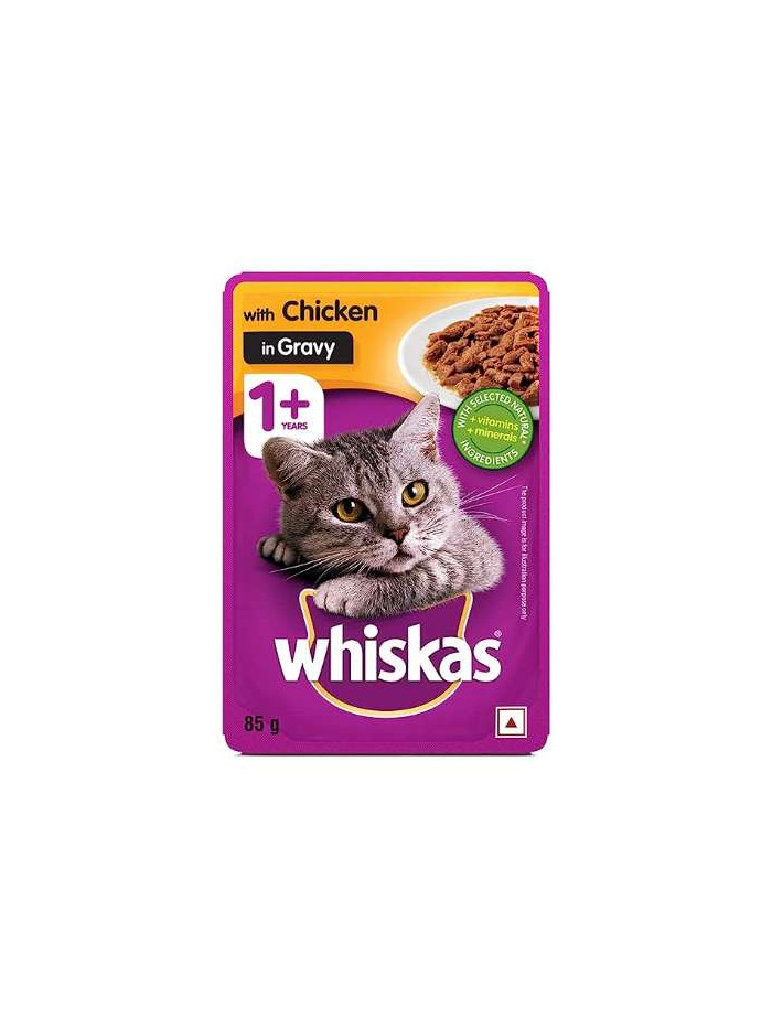 Whiskas Adult Chicken Gravy 85 Gm Pack of 24