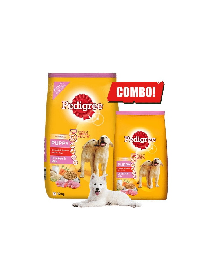 Pedigree Puppy Dry Dog Food Chicken & Milk 10+1 KG