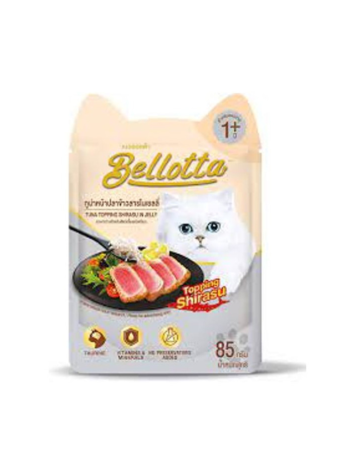 Bellotta Tuna Topping Shirasu In Jelly 85 Gram Pack Of 12