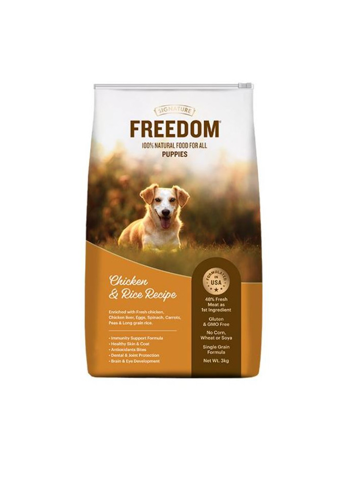 Freedom Chicken & Rice Puppy Dry Food 3kg