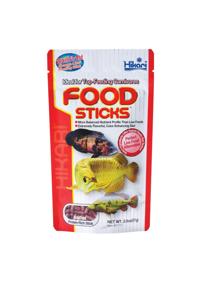 Hikari Adult Tropical Food Sticks Aquarium Fish Food,57G, 1 Count