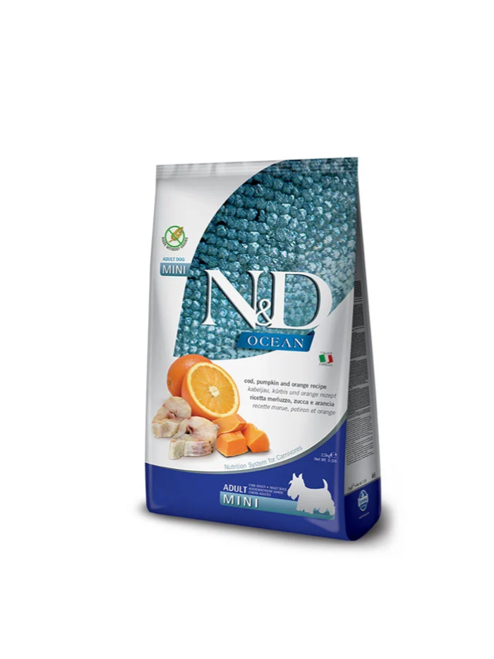 N&D Ocean COD ,Pumpkin &  Orange Adult  mini 800g