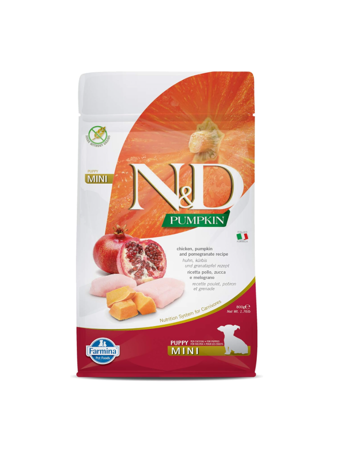 N&D Pumpkin Chicken  Puppy Mini 800g