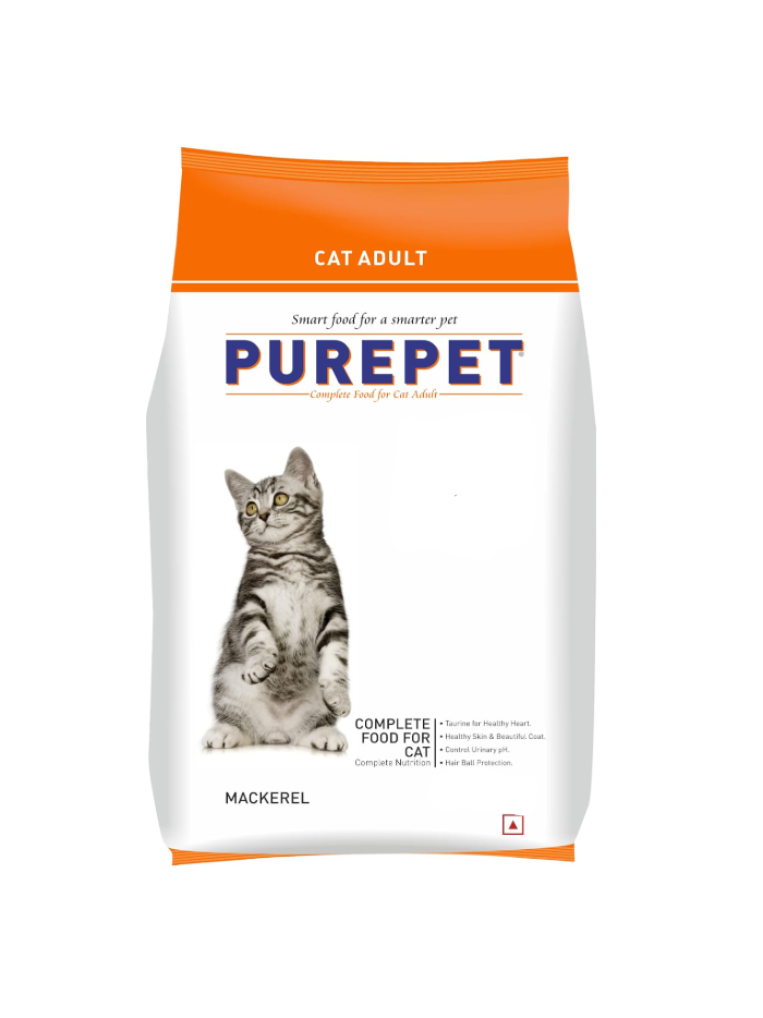 Purepet Adult Dry Cat Food Mackerel Flavour 6kg