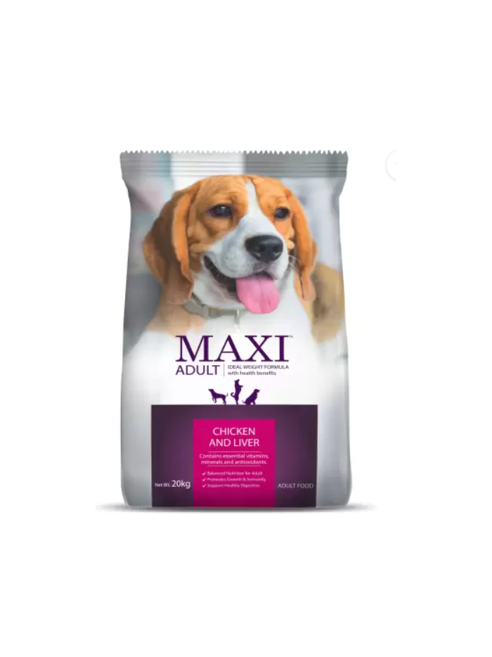 Maxi Chicken, Liver 20 kg Dry Adult Dog Food