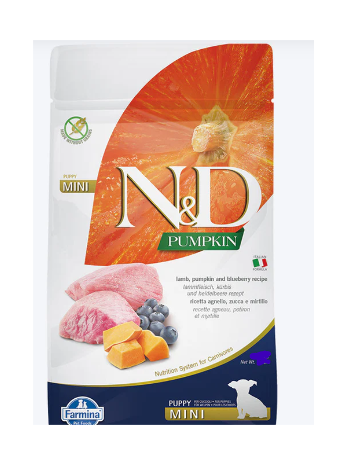 N&D Pumpkin Lamb  Puppy Mini 800g