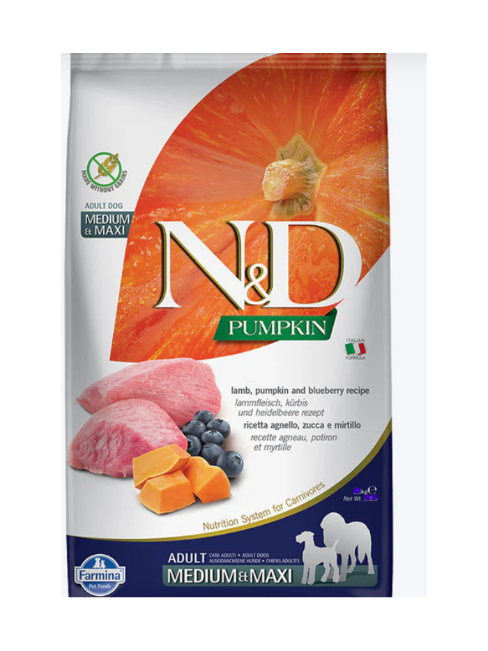 N&D  Pumpkin Lamb Adult Medium / Maxi 12kg