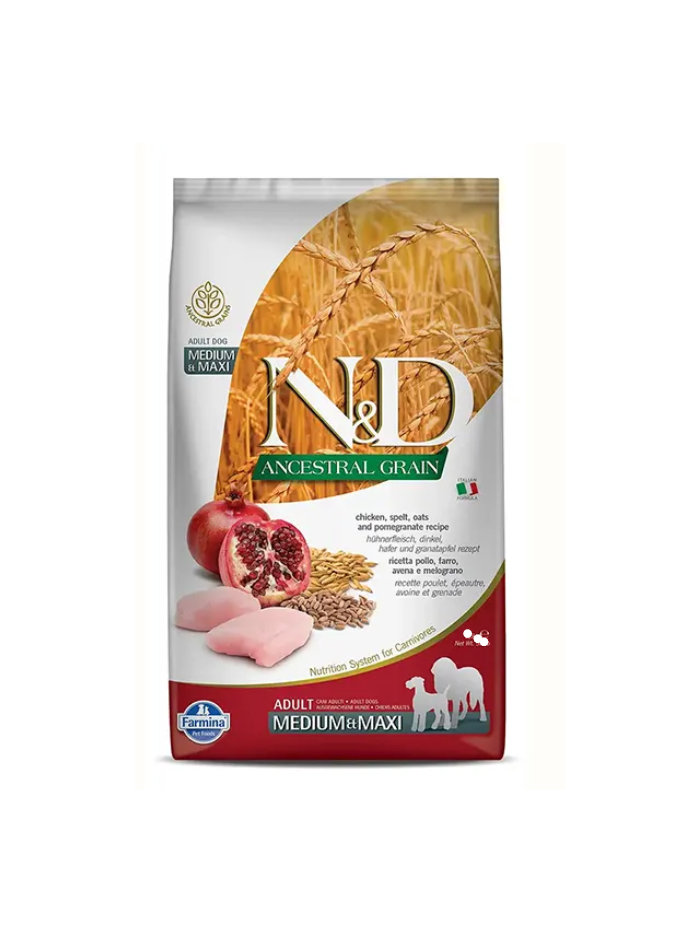 N&D Ancestral Chicken Adult Medium /Maxi  2.5kg