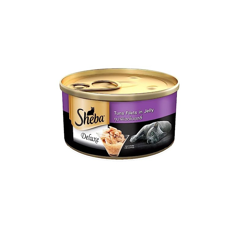 Sheba Tuna Filets Jelly 85 Gm Pack of 12