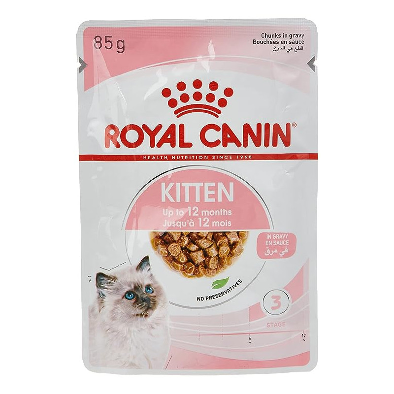 Royal Canin Kitten Gravy 85 Gm Pack of 12