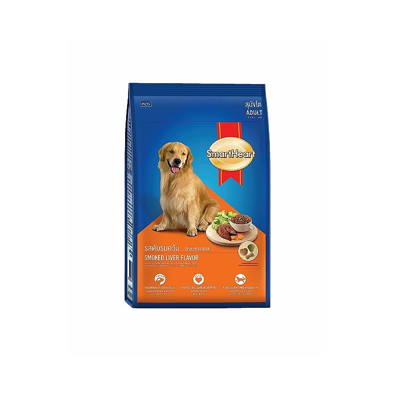 Smart Heart Adult Smoke Liver 10 KG - Dry Food