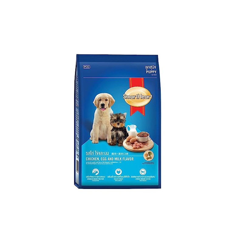 Smart Heart Puppy Chicken Egg & Milk 8 KG - Dry Food