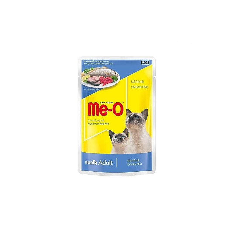 Me-O Kitten Ocean Fish 80 gm Pack of 12 - Dry Food